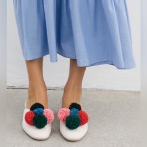 Ioeffler Randall Pom Pom mules